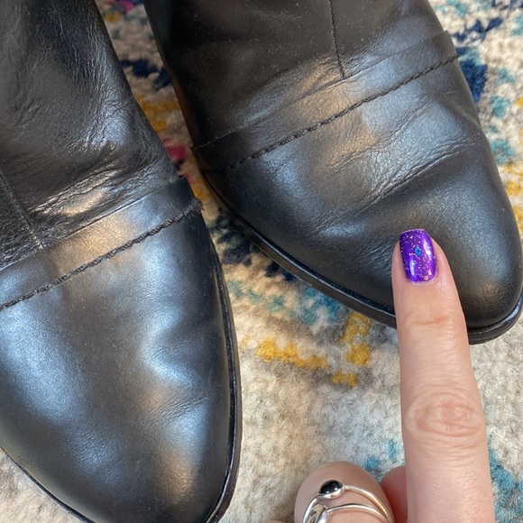 Rachel Zoe Gold Plated Ankle Boots - Picture 5 of 6